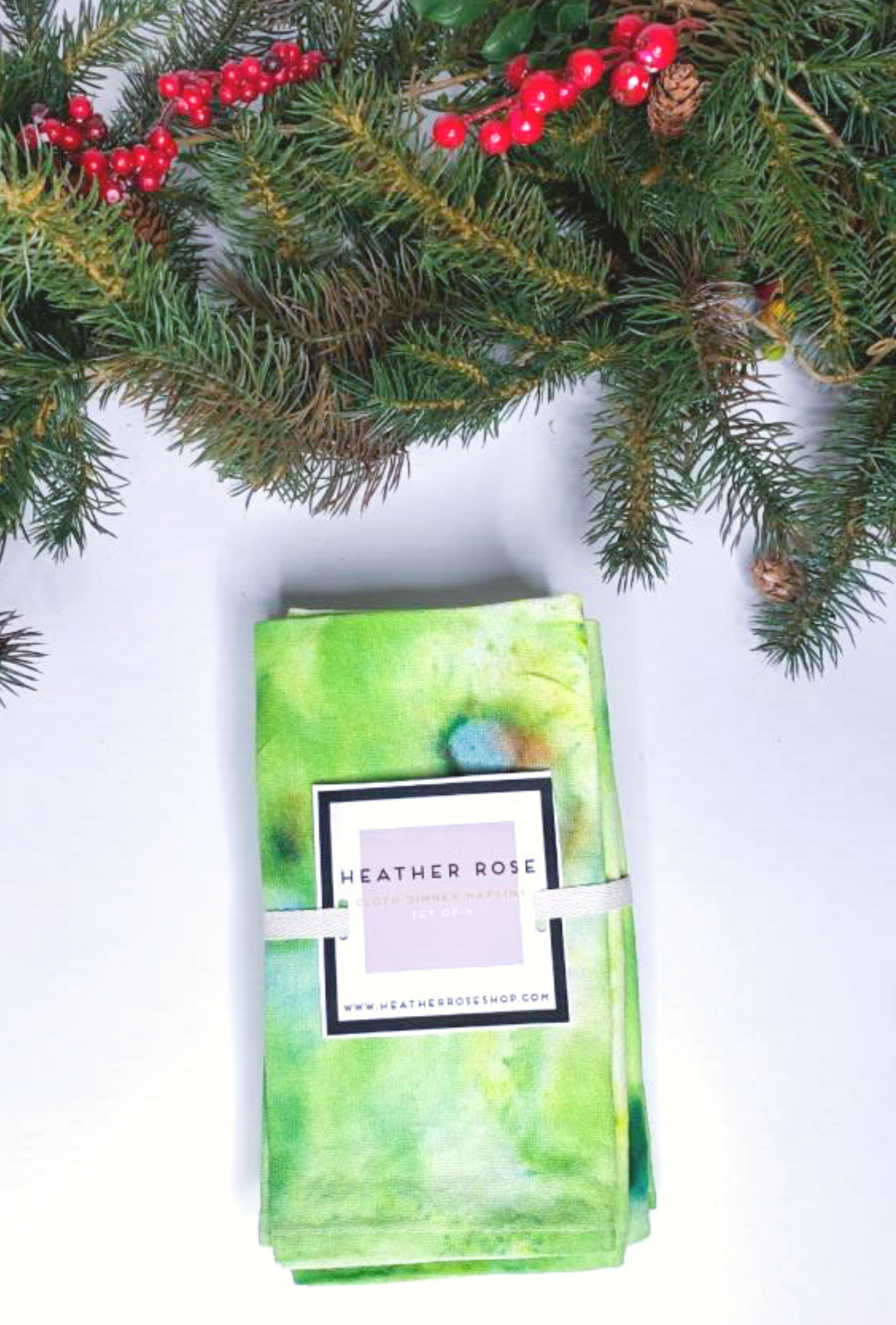 grinch green dinner napkin set