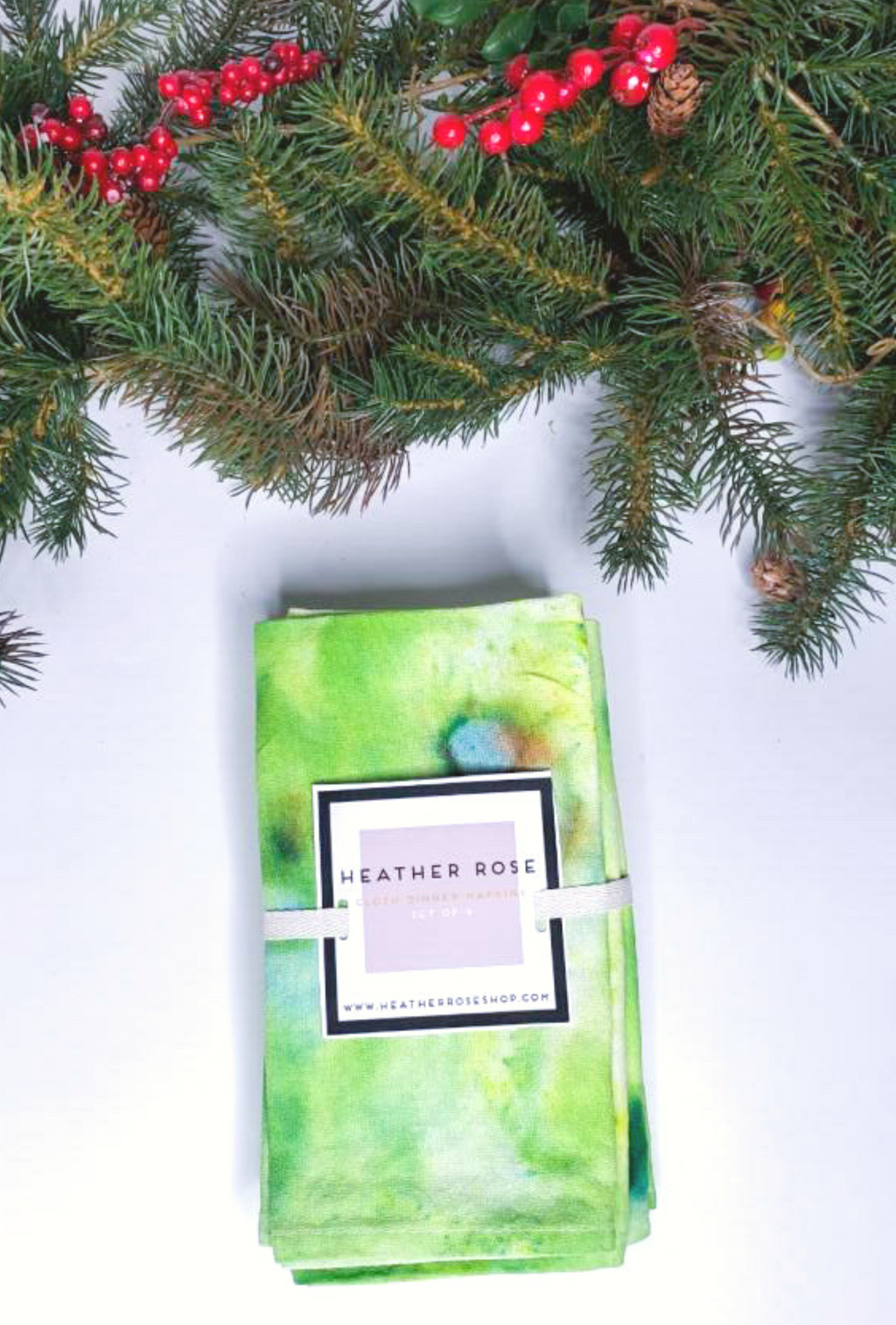 grinch green dinner napkin set