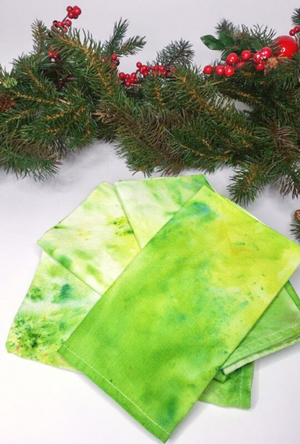 grinch green dinner napkin set
