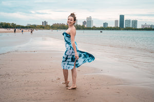shibori square - HeatherRoseshop